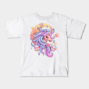 Pastel Goth Unicorn Kids T-Shirt